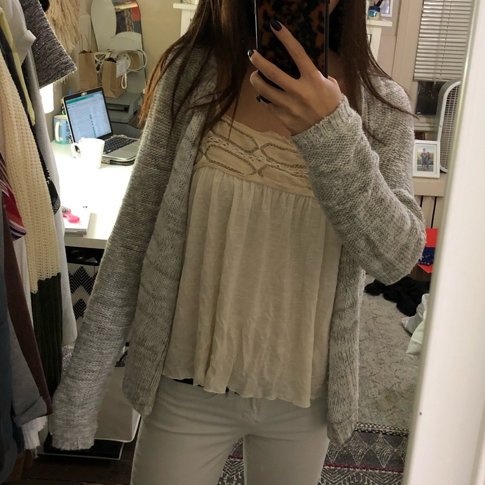 Grey cardigan